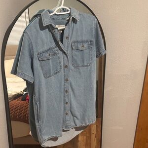 Men's Blue Denim Shirt